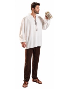 Costume Camicia Medievale Taglia L | Costumi per Adulti Il Re del Carnevale 2